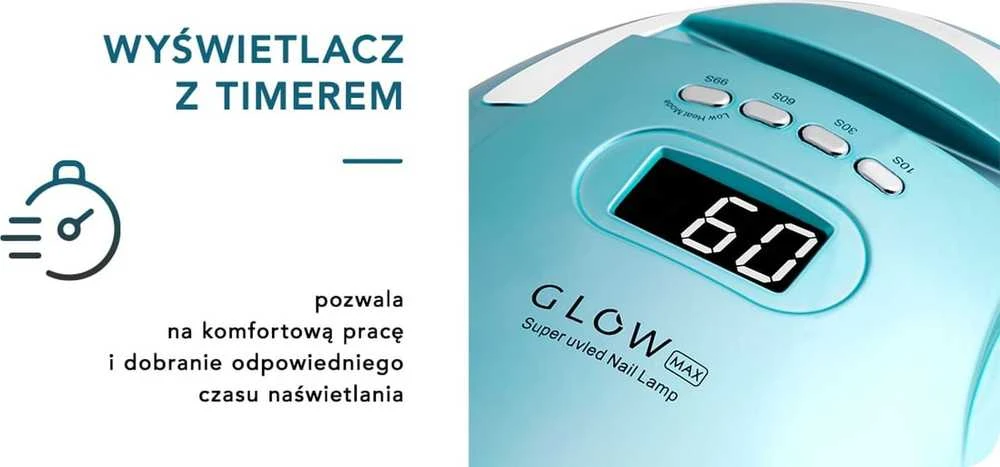 Activeshop Nagų lempa UV LED Glow F2 220W Mėlyna