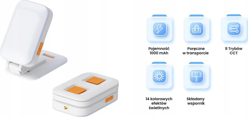 LED lempa su išmaniojo telefono laikikliu Camrock Live Stream