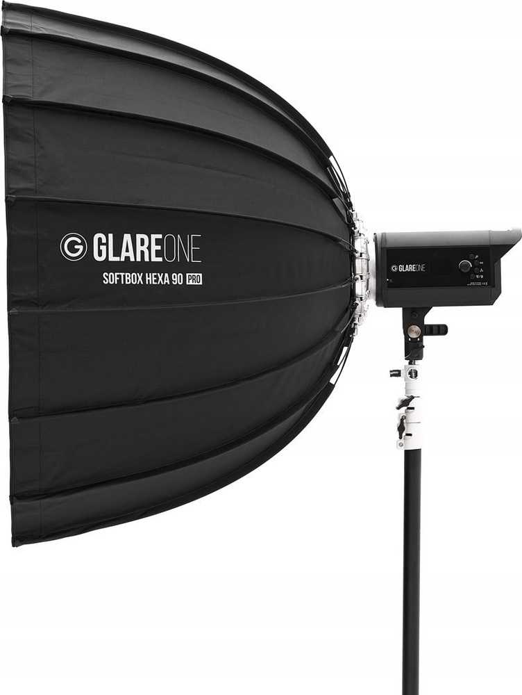 „GlareOne“ „Softbox Hexa 90 PRO“ studijinis apšvietimas