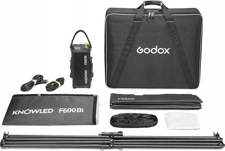 Apšvietimo įranga - Godox KNOWLED F600Bi 600W Bi-Color LED Šviesa Lanksti