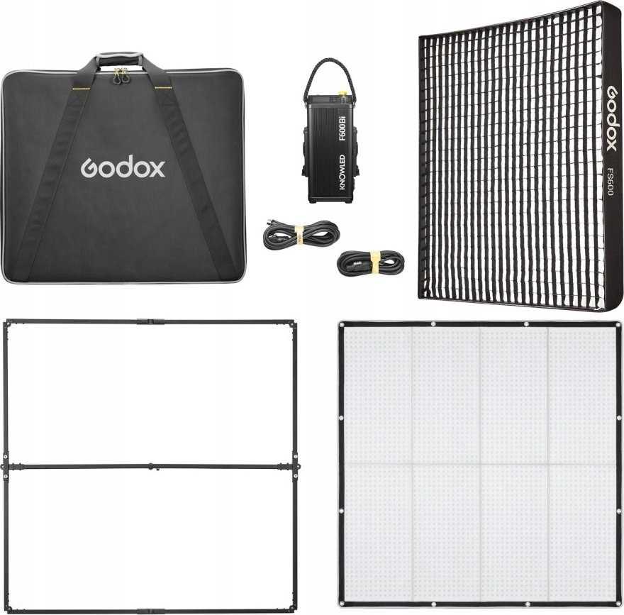 Apšvietimo įranga - Godox KNOWLED F600Bi 600W Bi-Color LED Šviesa Lanksti