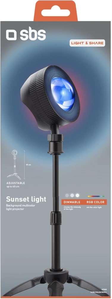 SBS foninio apšvietimo lempa, daugiaspalvė / RGB / LED