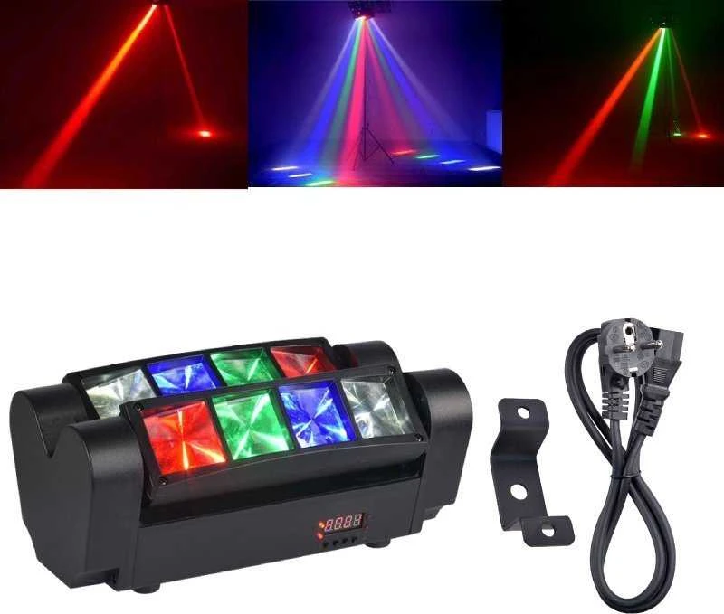 LIGHT4ME Spider MKII Turbo - 8x3W RGBW LED efektas
