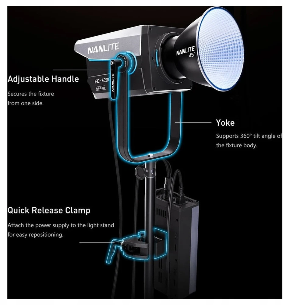 Lampa studyjna Nanlite FC-720B Bi-Color Studio Light (9742771)