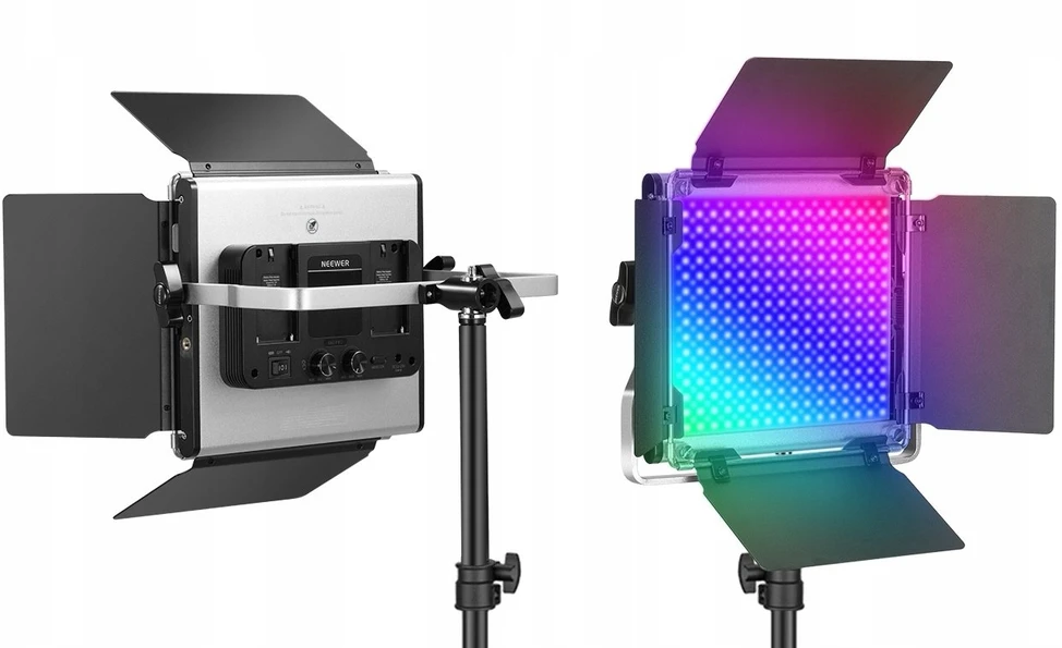 Neewer studijinė lemputė, galinga LED lemputė 660 diodų RGB 50 W, 3200–5600 K, skirta foto, video, vlog / Neewer / Rgb660 Pro Ii Led / 10105695