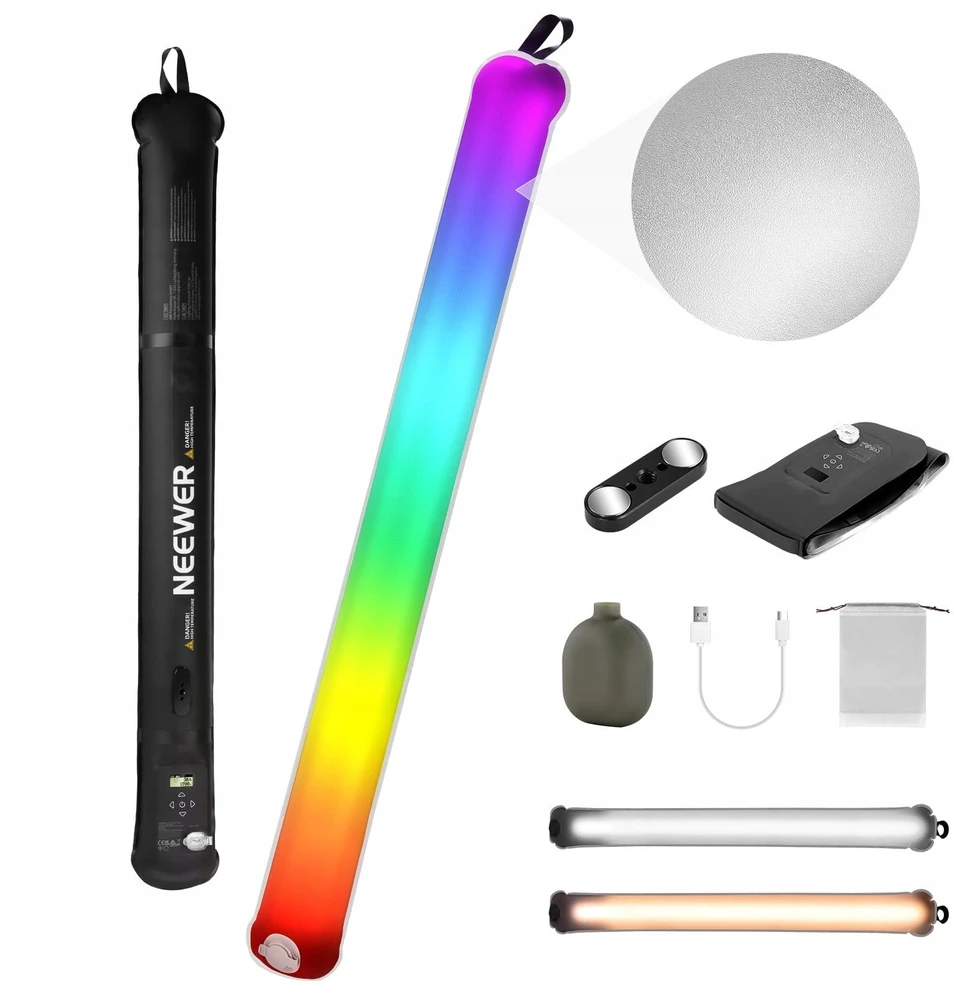 Rankinis LED vamzdinis šviestuvas NEEWER RGB