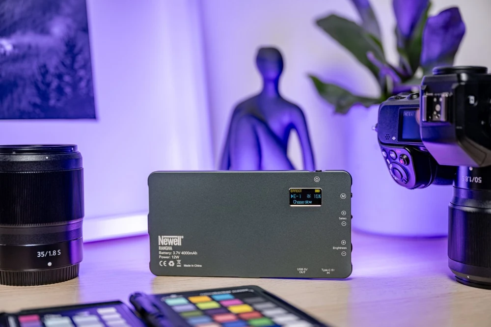 LED Vaizdo Šviesa - Newell Rangha Set RGB-W Šviesa Su Difuzoriumi Ir Trikoju
