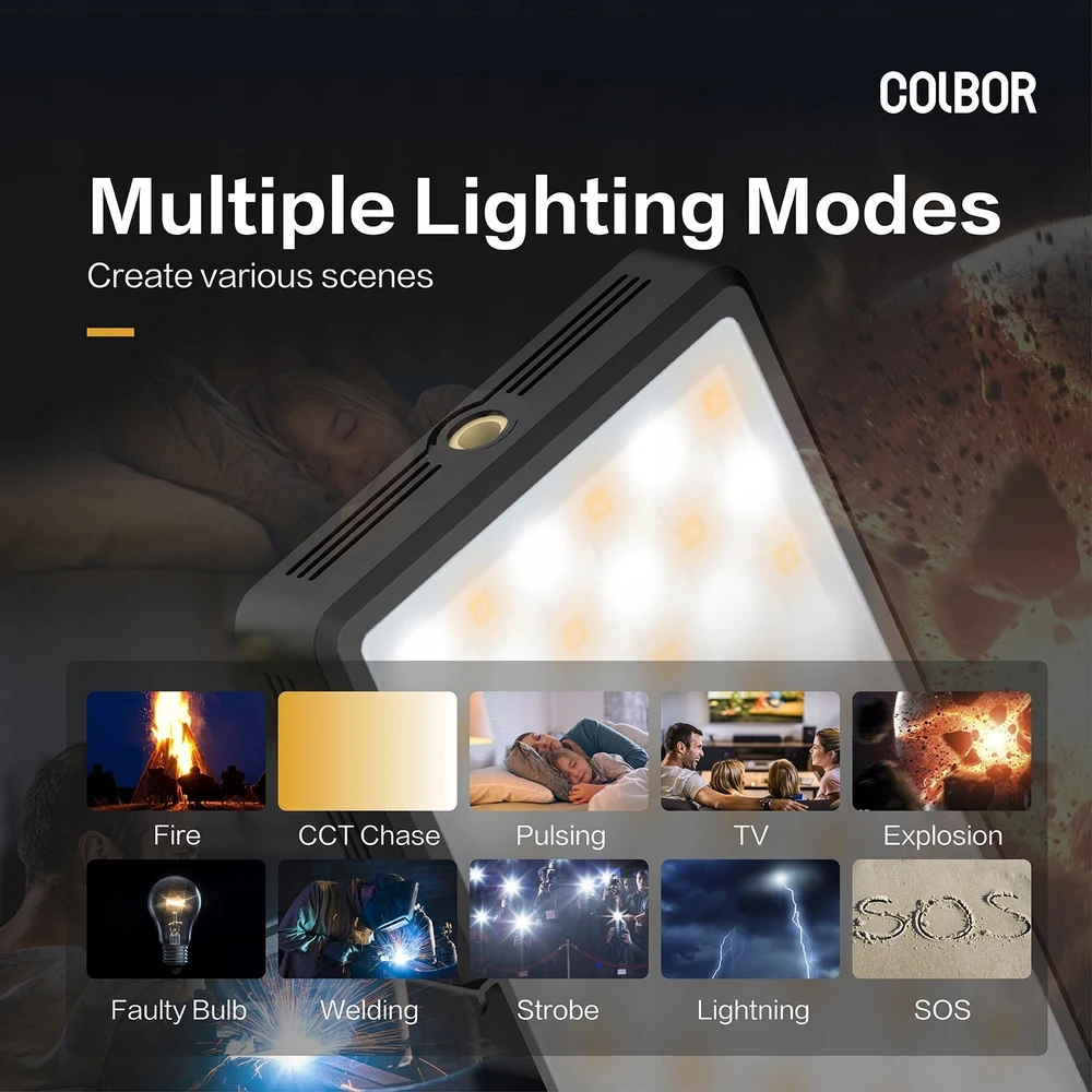 Savio COLBOR PL8B LED kišeninė studijinė panelė 2500-9000K