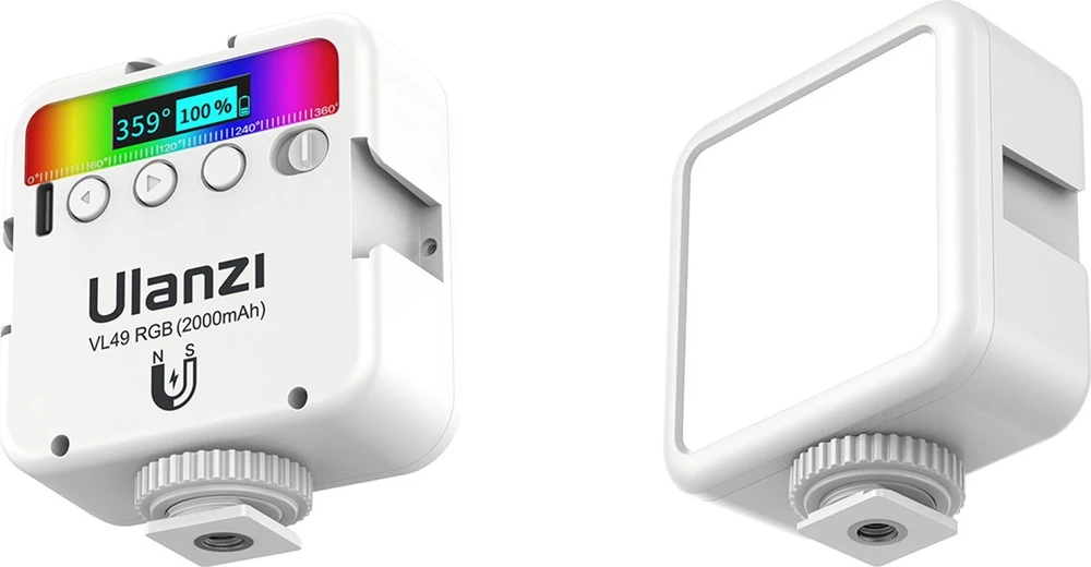 Lempa - Lampa Ulanzi Vl49 Rgb Balta/mėlyna 2500k-9000k