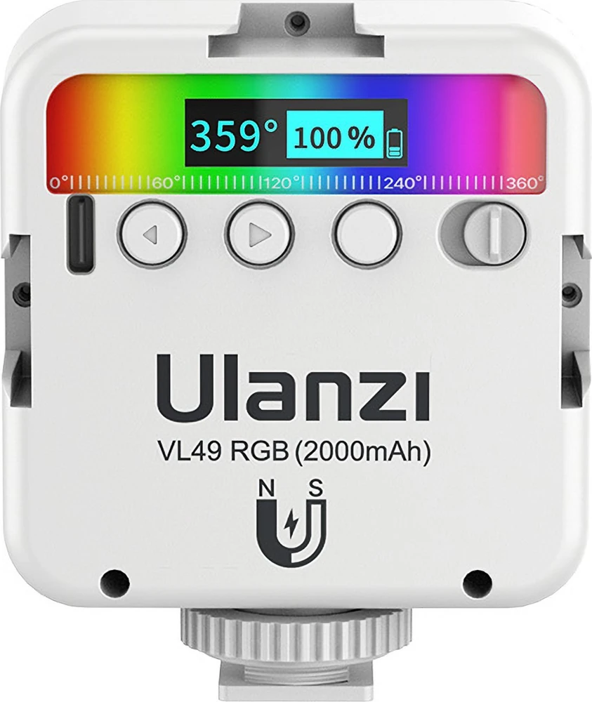 Lempa - Lampa Ulanzi Vl49 Rgb Balta/mėlyna 2500k-9000k