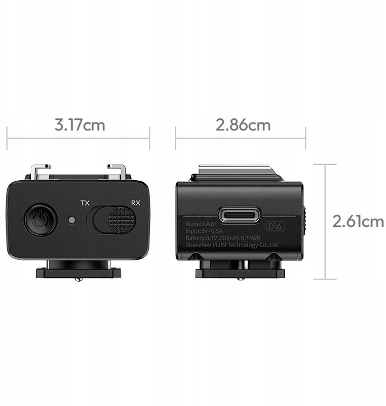 Kameros priedas - Ulanzi LA10 Mini Flash Trigger 2.4GHz Wireless 8m Range