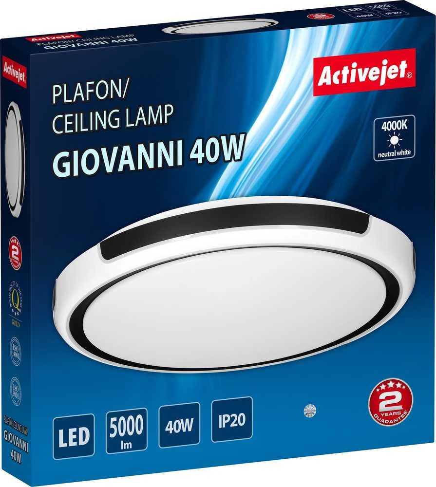 Lubinis Šviestuvas - Activejet LED 40W