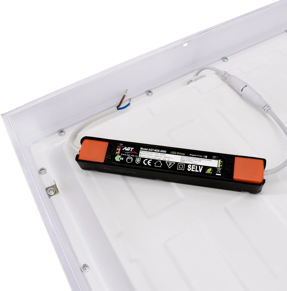 Bemko 24-34W LED paviršinė panelė GRANDER, balta, 3000K/4000K/6500K, IP44
