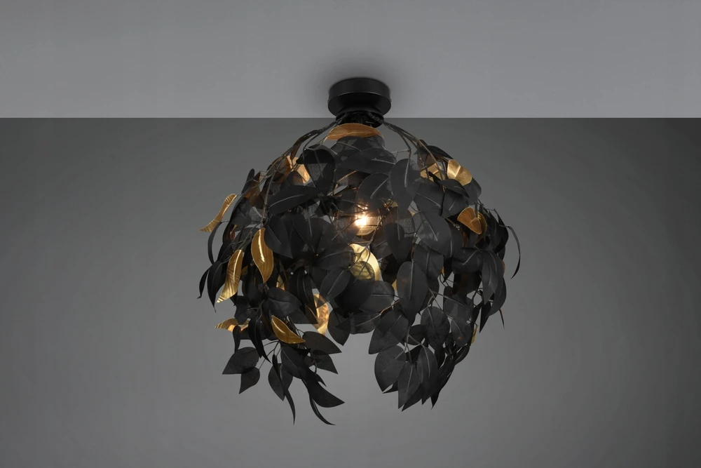 DELIGHT Trio Rl Leavy lubinis šviestuvas R60461032 lubinis šviestuvas 1x28W E27 juoda