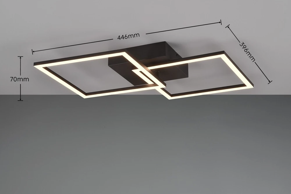 REALITY DELIGHT Trio RL Trail lubinis šviestuvas R64492132 lubinis šviestuvas 1x20W LED 3000K 2250lm juodas