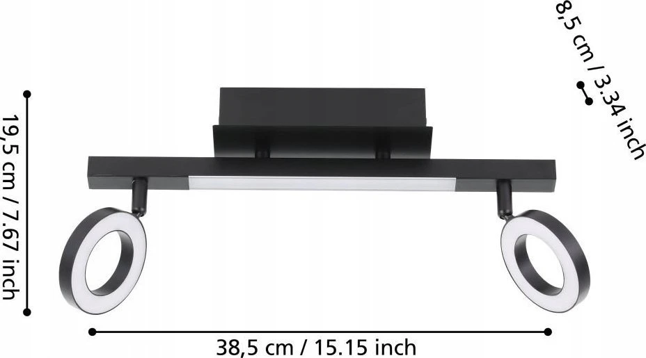 Lubinis šviestuvas Šviestuvas lubinis Eglo CARDILLIO, 3.2 W, LED, 900514