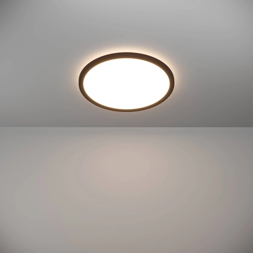 Lubinis šviestuvas Lampa sufitowa EGLO Ceiling LED light ROVITO-Z IP44 22.5W RGB 2700-6500K 2300lm juodas O39 remote/APP