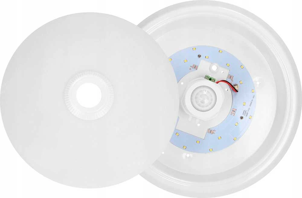 ZONDA LED 16W, lubinis šviestuvas su judesio jutikliu, 1100lm, IP20, 4000K, pieniškas polikarbonatas, baltas