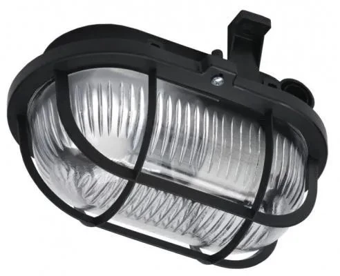 Sieninis šviestuvas GTV Priekinis šviestuvas SANGUESA KAY, maks. 40W, E27, AC220-240V, 50-60Hz, IP44, ABS/stiklas,