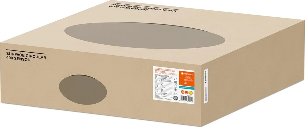 Sieninis šviestuvas Osram 24W LED plafonai SURFACE CIRCLULAR 400, baltas, 4000K