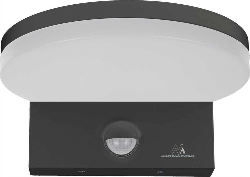 Lubinis šviestuvas Lampa „Maclean“ LED šviestuvas su judesio jutikliu, PIR judesio jutiklis, pilkas, 15 W, IP65, 1560 lm, neutrali balta (4000 K) MCE344 GR
