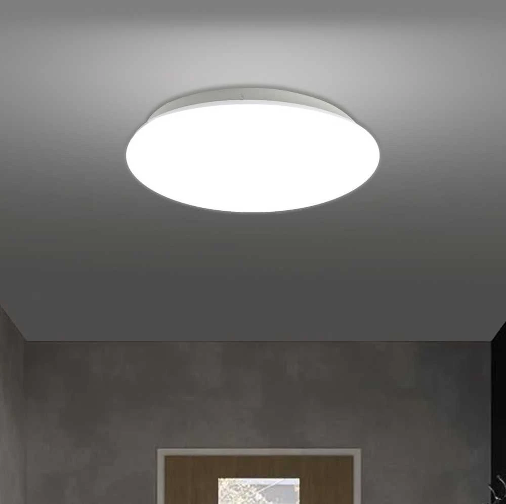 Sufitowa „Maclean“ LED jutiklinis lubinis šviestuvas, 5,8 GHz mikrobangų jutiklis, 4000 K, 12 W, 950 lm, IP44, MCE347