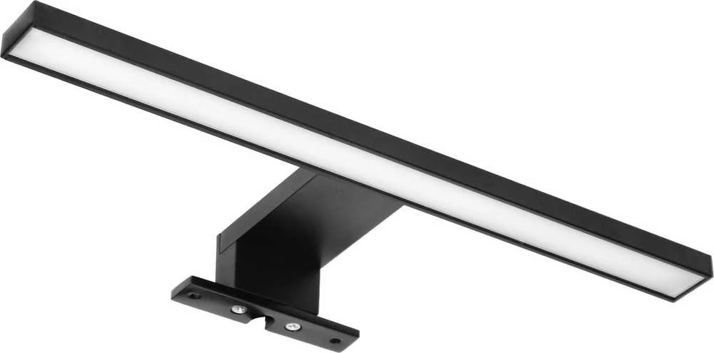 Sieninis šviestuvas Orno NORTES LED 5W, veidrodinė lempa, 320lm, 4000K, ilgis 30 cm, aliuminis, juoda