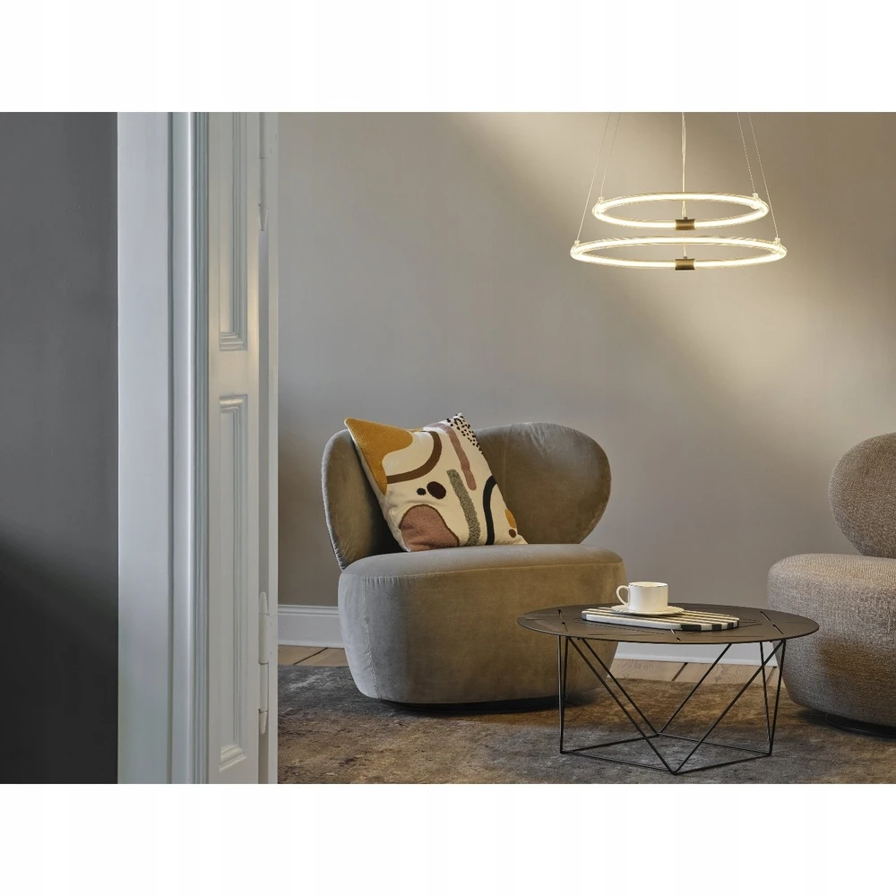 Osram 21W LED pakabinamas šviestuvas AURA, tamsiai pilkas, 3000K, dimeriuojamas