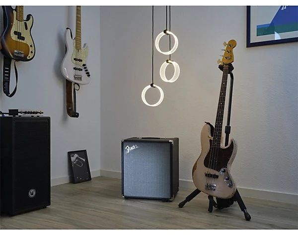 Osram 20W LED pakabinamas šviestuvas CIRCLE, juodas, 3000/4200/6500K