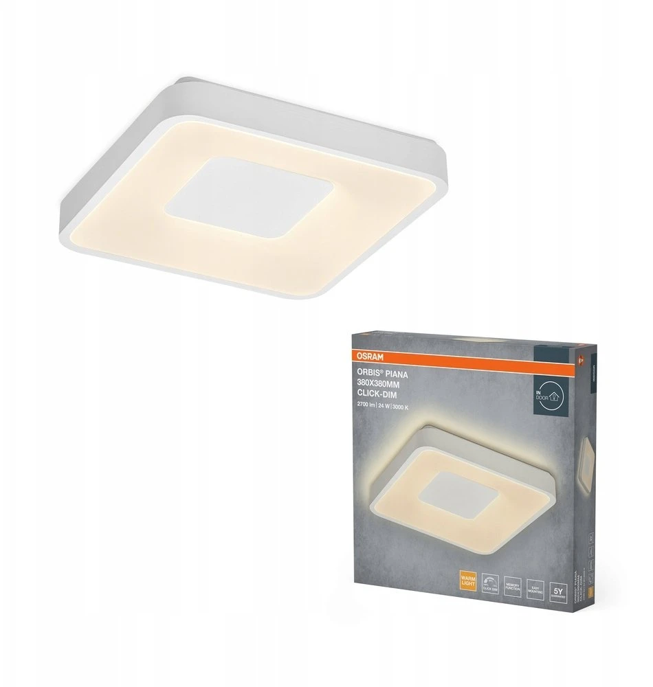 Lubinis šviestuvas Osram LED Ceiling Light. 24W. 3000K. 1450lm. Ø380. Baltas