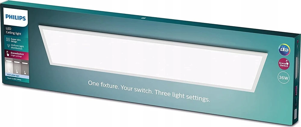 Lubinis šviestuvas „Philips“ jutiklinis šviestuvas RT 36W LED 4000K balta IP20 HV06