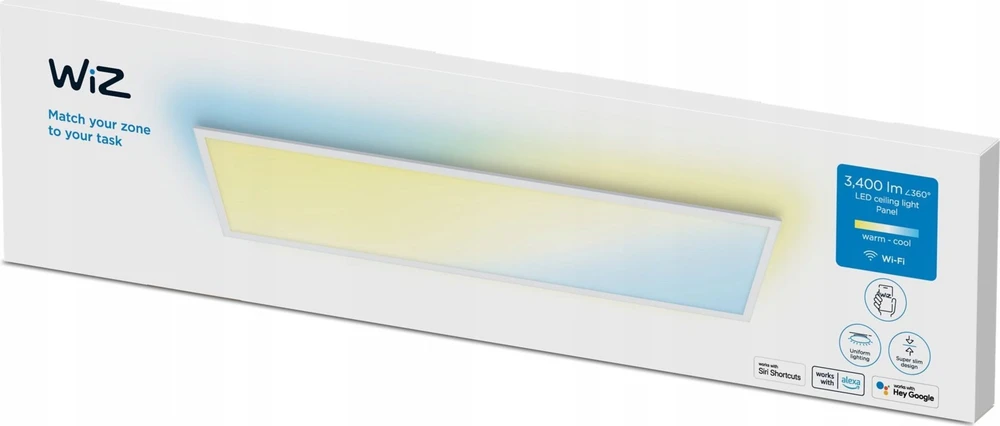 Lubinis šviestuvas Lampa sufitowa Signify WiZ Baltas Panel Tunable 3400lm Weiß Einzelpack