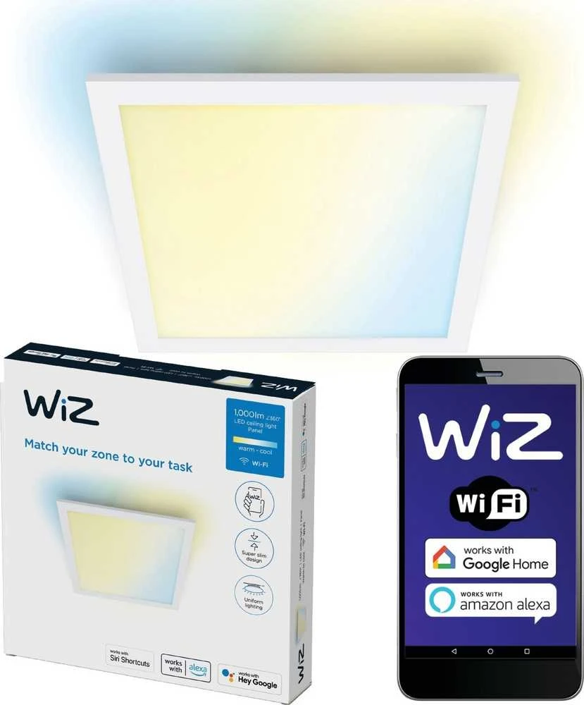 Lubinis šviestuvas Panelė WiZ luboms SQ 12W balta 27-65K TW