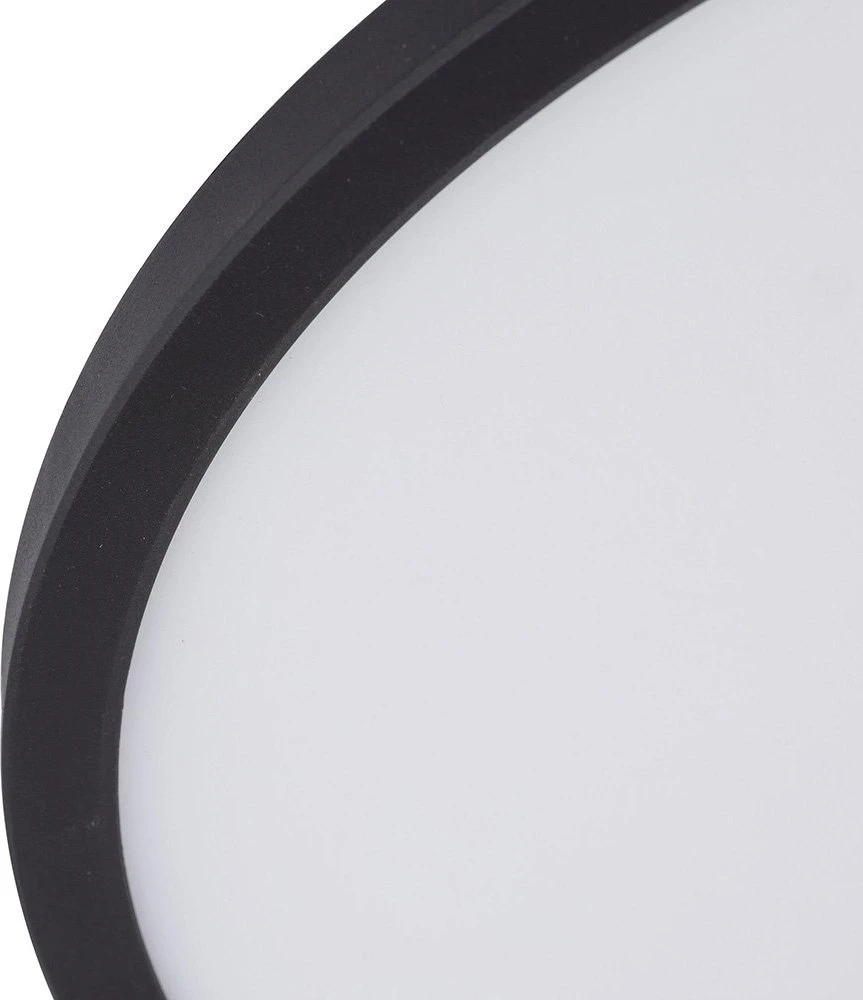 TK Lighting TK Lighting Aqua Juodas Medium 6903 lubinis šviestuvas lubinis šviestuvas apvalus su jungikliu ant korpuso 1x36W LED 3000/4000/6500K juoda/balta