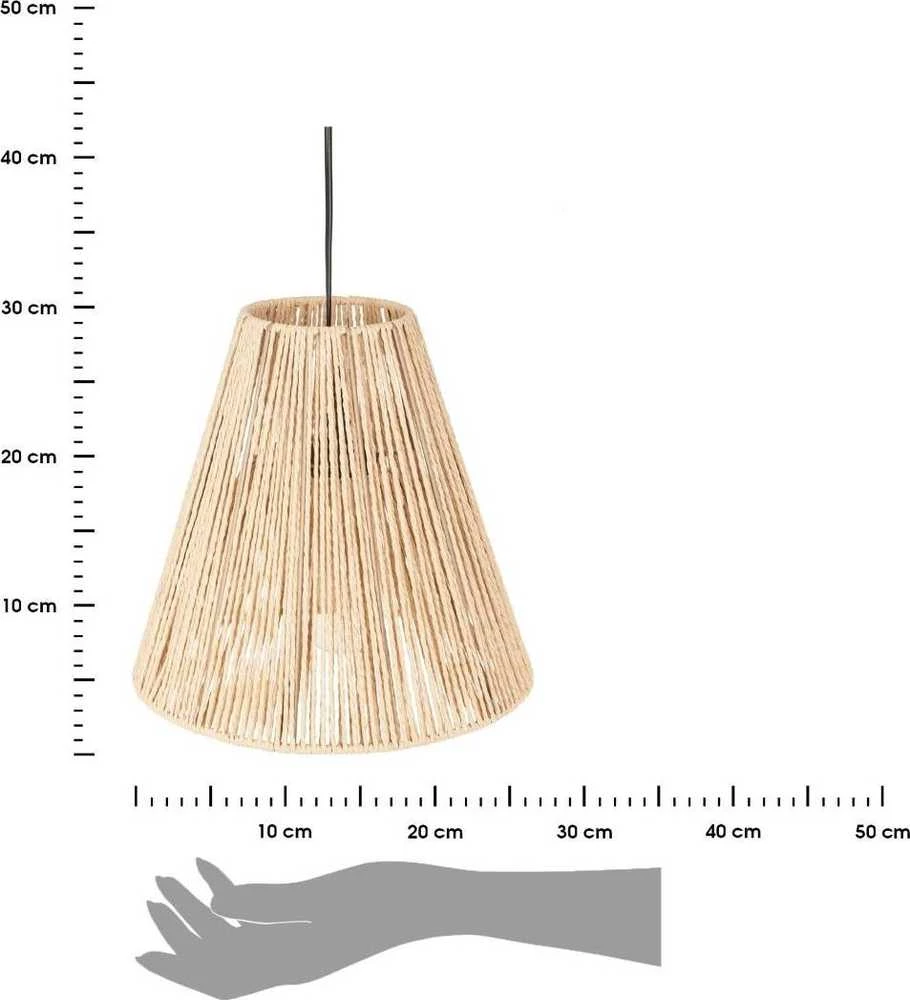 Atmosphera Lamp Pakabinamas šviestuvas su metaliniu ir popieriniu šviestuvu, Ø 30 cm, smėlio spalvos