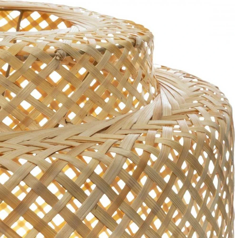 Atmosphera Lamp Pakabinamas šviestuvas LIBY su ažūriniu bambuko gaubtu, Ø 40 cm