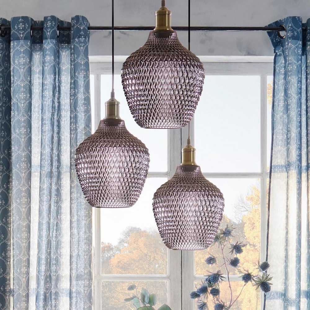 Atmosphera Lamp Stiklinis lubinis šviestuvas OMAHA, 25 cm, skaidrios spalvos