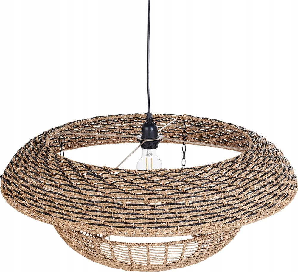 Pakabinamas šviestuvas Beliani Kabininis šviestuvas KIDEPO popieriaus pynė, rudas