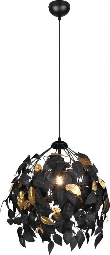 DELIGHT Trio Rl Leavy pakabinamas šviestuvas R10461932 pakabinamas šviestuvas 1x28W E27 juoda