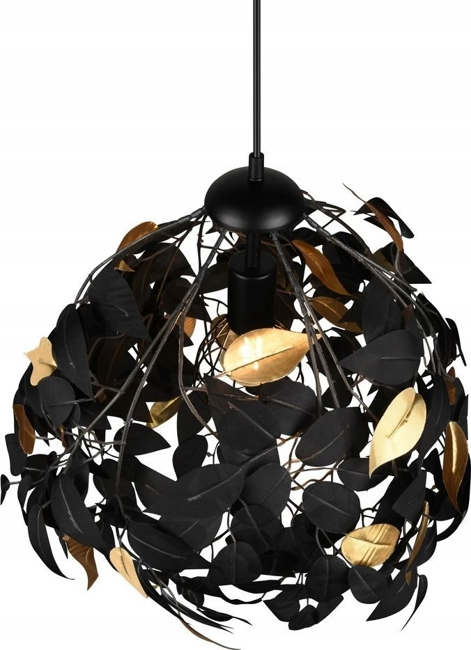 DELIGHT Trio Rl Leavy pakabinamas šviestuvas R10461932 pakabinamas šviestuvas 1x28W E27 juoda