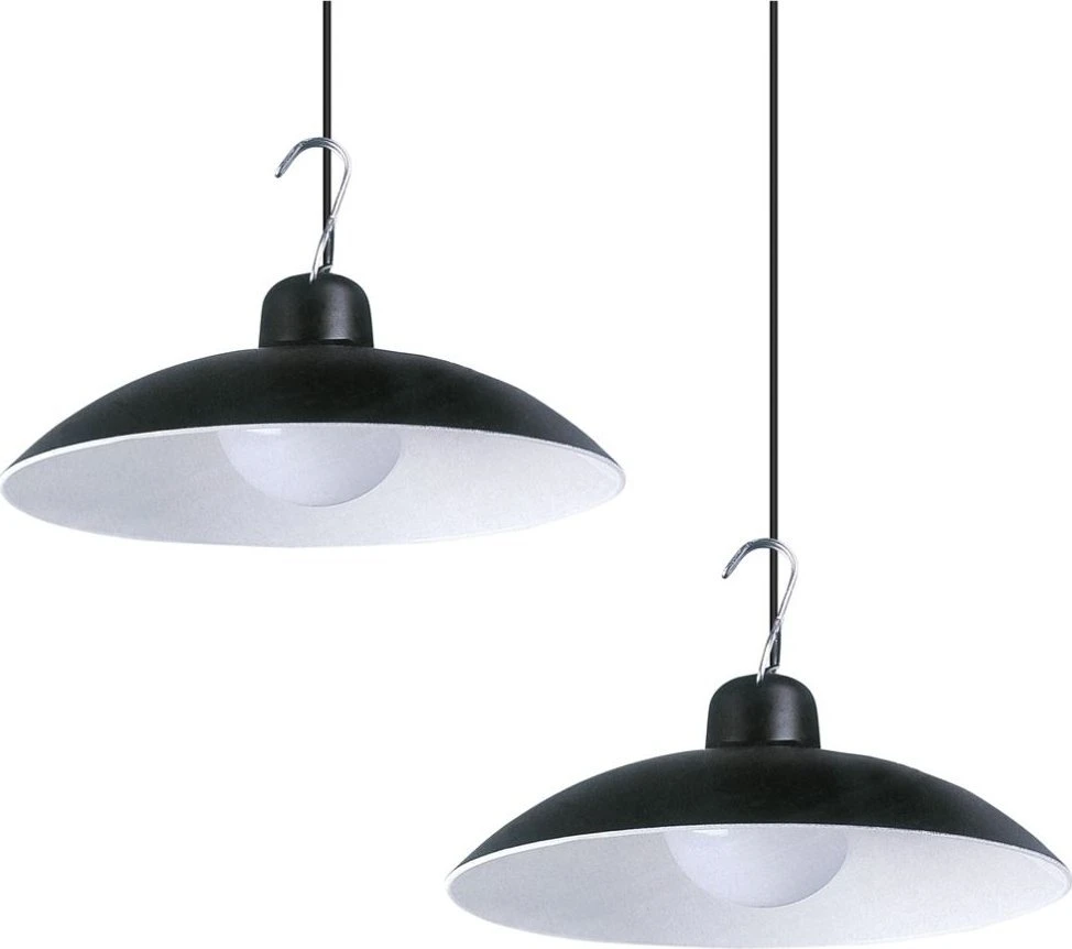 „Eko-Light Milagro“ pakabinamas šviestuvas su saulės energija varomas „Saturn“ EKO*9151 2x12W LED 150 lm 4000K IP45 dviguba juoda