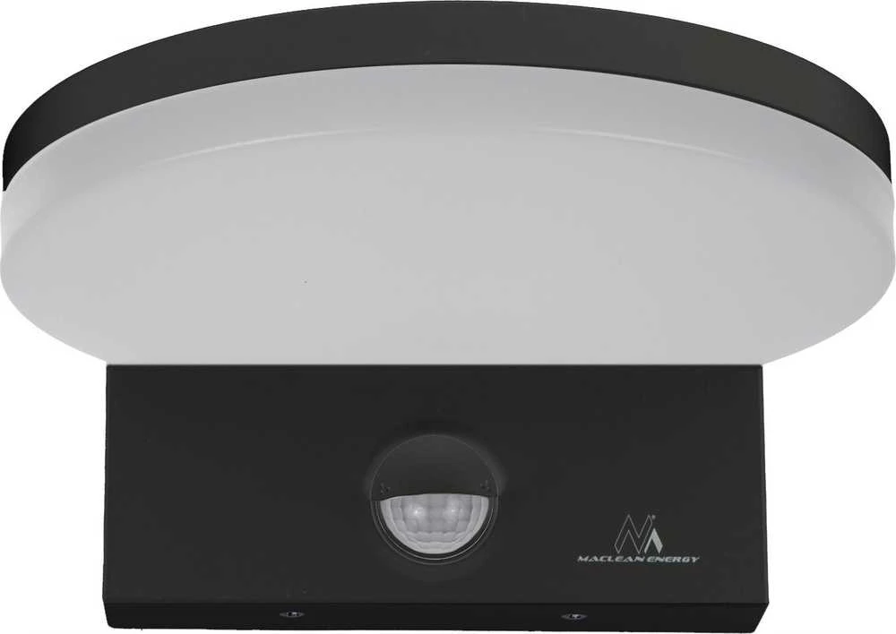 Pakabinamas šviestuvas Lampa „Maclean“ LED šviestuvas su judesio jutikliu, PIR judesio jutiklis, juodas, 15 W, IP65, 1560 lm, neutrali balta (4000 K) MCE344 B