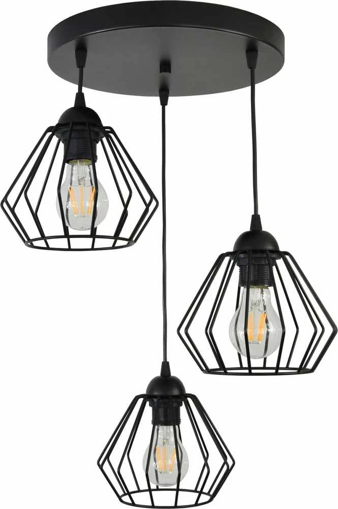 Orno WAYA pakabinamas šviestuvas, galingumas maks. 3x18W, E27, juoda