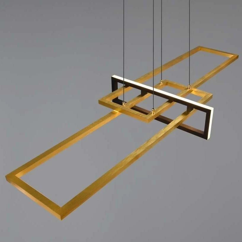 Pakabinamas šviestuvas Pakabinamas LED šviestuvas TRIO SALINAS, 34W, max 4200lm, 3000K, dimeriuojamas, 100x40xh150 cm