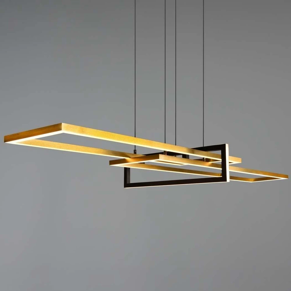 Pakabinamas šviestuvas Pakabinamas LED šviestuvas TRIO SALINAS, 34W, max 4200lm, 3000K, dimeriuojamas, 100x40xh150 cm