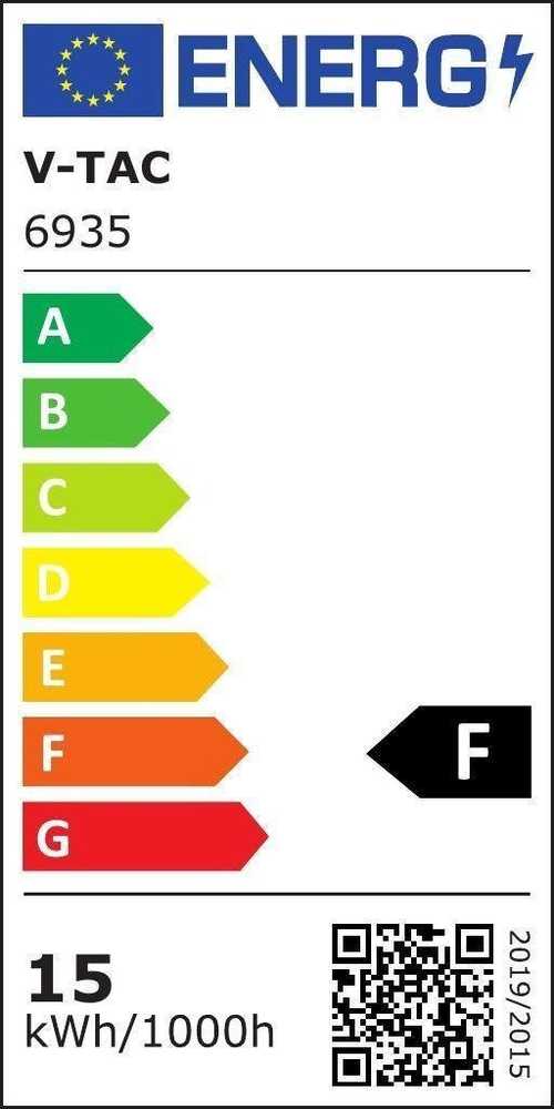 V-tac 15W LED pakabinamas šviestuvas, juodas, 4000K
