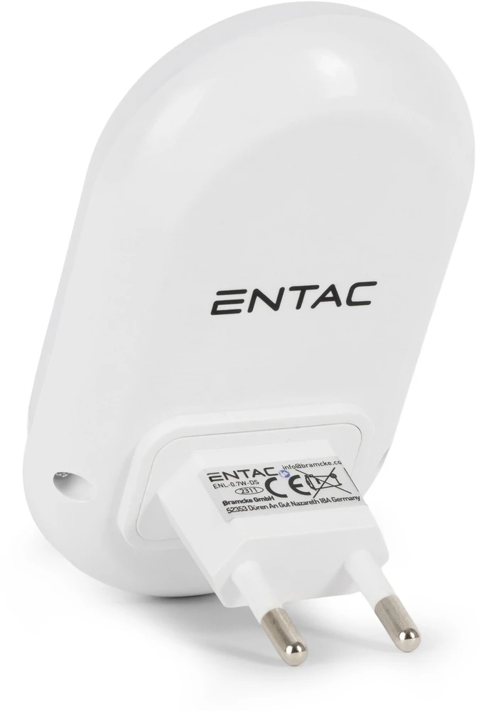 LED Naktinė lemputė Entac 0.7W 220V su jutikliu