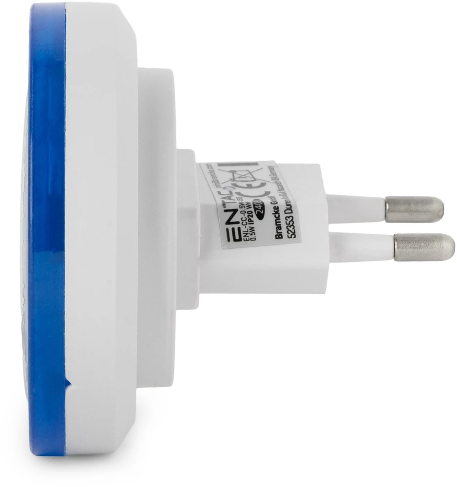 Lampka wtykowa do gniazdka ENTAC Entac ENL-CC-0.5W-DSB lampka nocna wtykana do gniazdka Lampka nocna do gniazdka