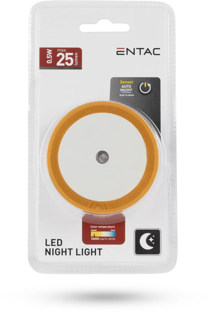 Lampka wtykowa do gniazdka ENTAC Entac ENL-CC-0.5W-DSO lampka nocna wtykana do gniazdka Lampka nocna do gniazdka
