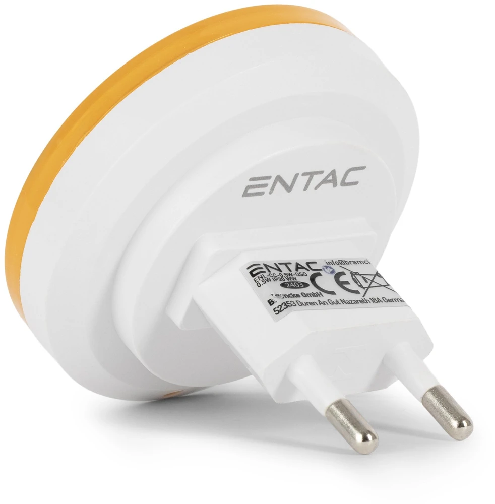 Lampka wtykowa do gniazdka ENTAC Entac ENL-CC-0.5W-DSO lampka nocna wtykana do gniazdka Lampka nocna do gniazdka